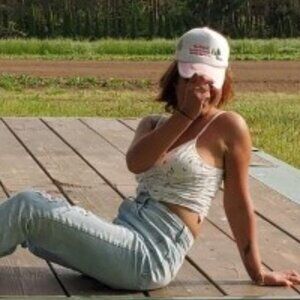 The Annual Barton to Carver Dirt Road Rigs Float Trucker Hat in Pink/White